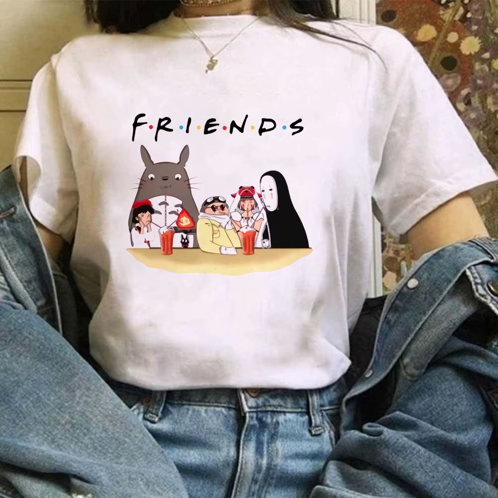 Miyazaki Hayao Kawaii T-shirt graphique T-shirt vêtements mode Totoro Studio Ghibli mignon Anime T-s