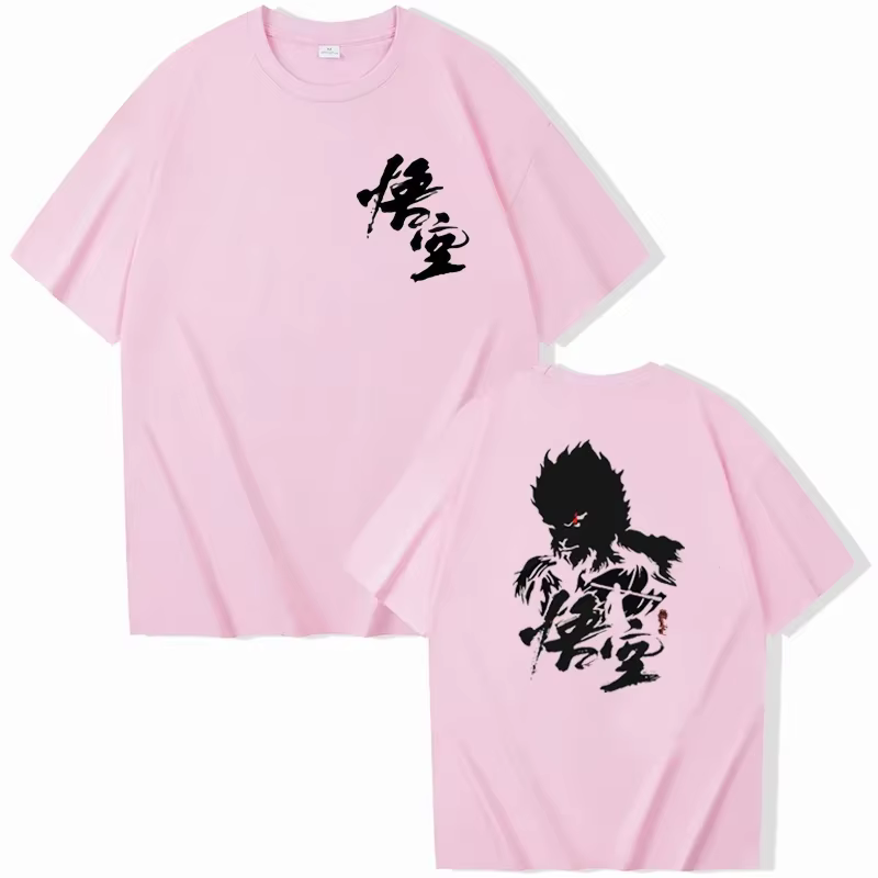 Mythe noir Wukong Sun Wukong femmes T-shirt col rond manches courtes chemises Fans de jeu cadeau Str