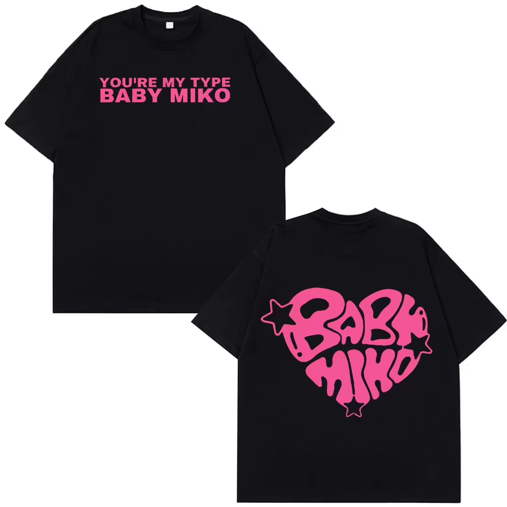 Jeune Miko bébé Miko Merch Fans T-shirts hommes femmes mode esthétique à manches courtes coton T-shi