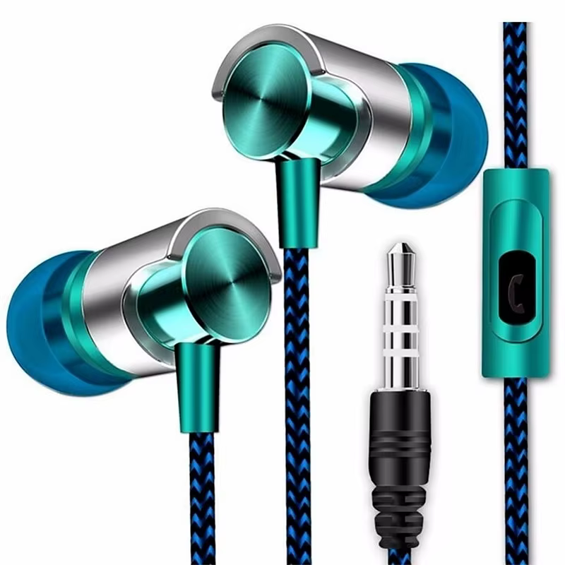 Écouteurs intra-auriculaires avec prise AUX 3,5 mm, confortables pour le sport, la course, l'écoute 