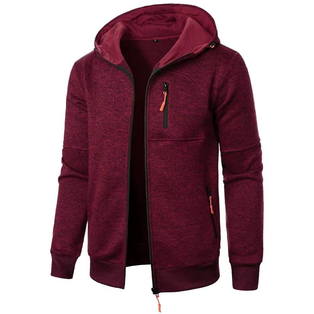 Simple confortable sweat veste camion homme vêtements d'extérieur à capuche hommes expédition coupe-