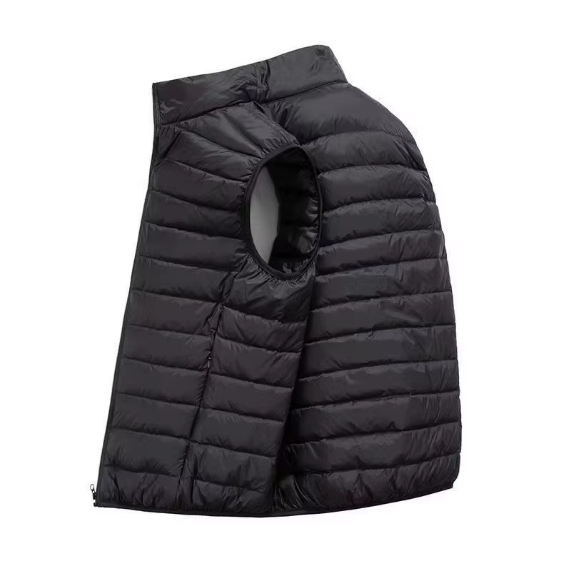 Gilets sans manches pour hommes, vestes d'hiver à la mode, gilets rembourrés en coton pour hommes, m
