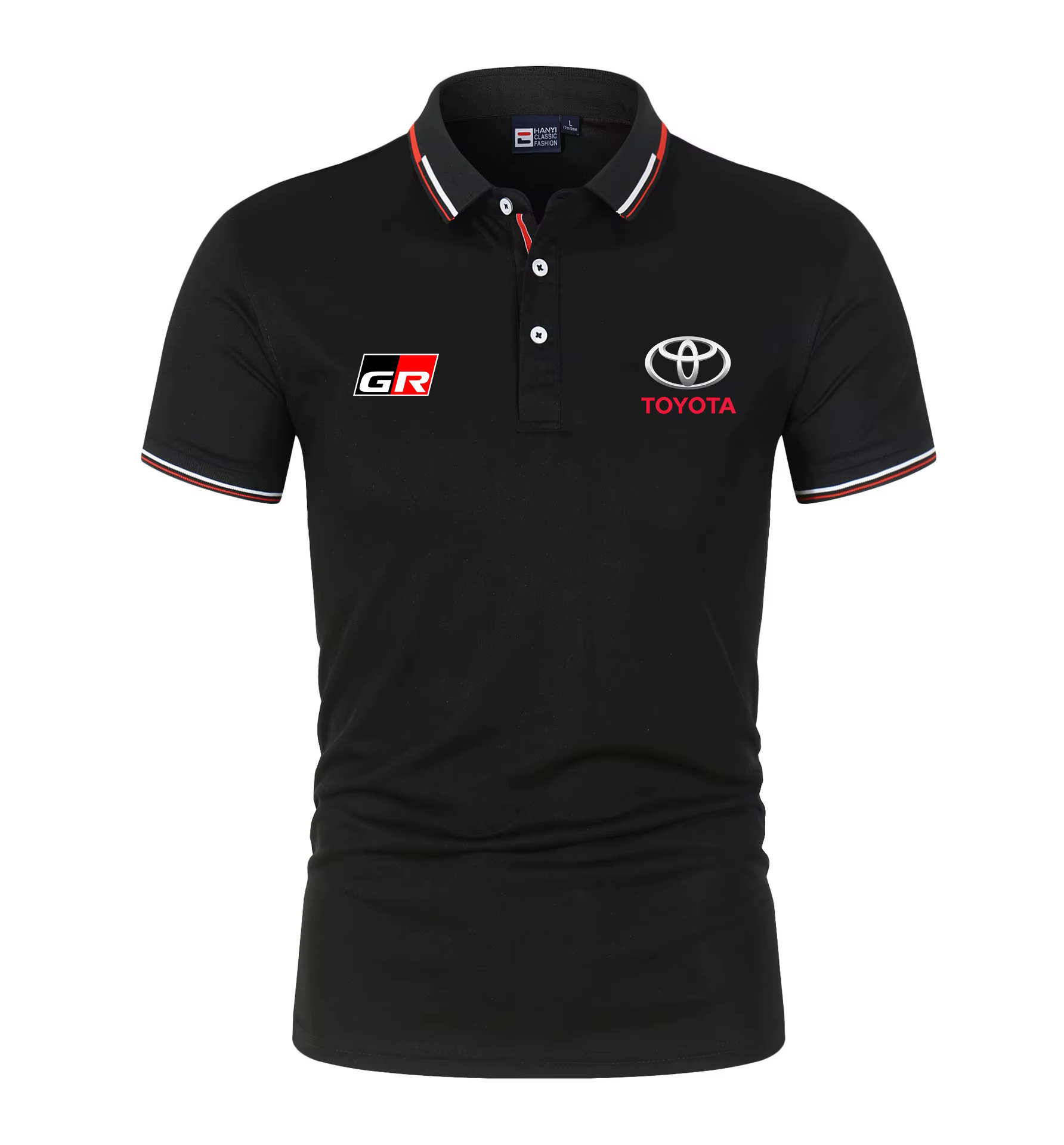 Polo d'été à col roulé pour homme Toyota GR Gazoo Racing, confortable et respirant, haut à séchage r