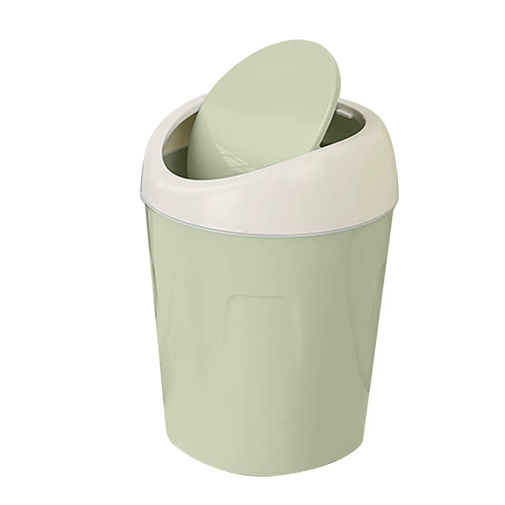 Poubelle à couvercle rabattable, élégante, légère, pratique, durable, conteneur à déchets, poubelle 