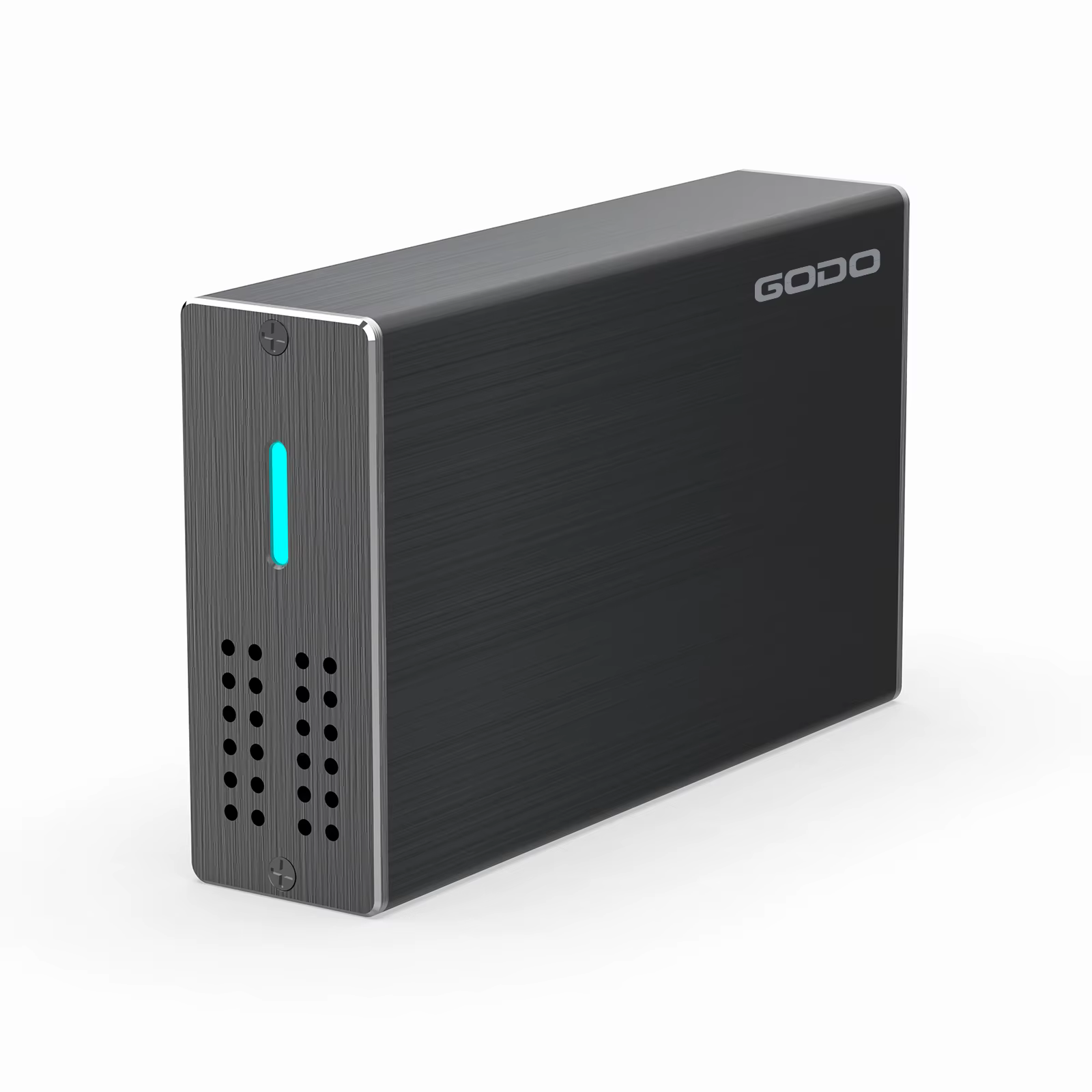 Boîtier de disque dur externe GODO 2,5 pouces à double baie, boîtier pour disque dur SSD, type RAID,