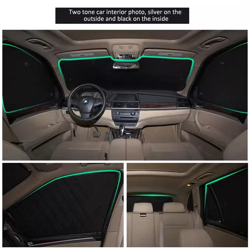 Pare-soleil de Voiture pour Volkswagen VW Polo Mk6 R-Line 2018 ~ 2025, 2019 2020 2021 2022 2023 2024 Rideau de Pare-Brise, Toit, Fenêtres, Pare-Soleil, Couverture de Toit Ouvrant, Accessoires
