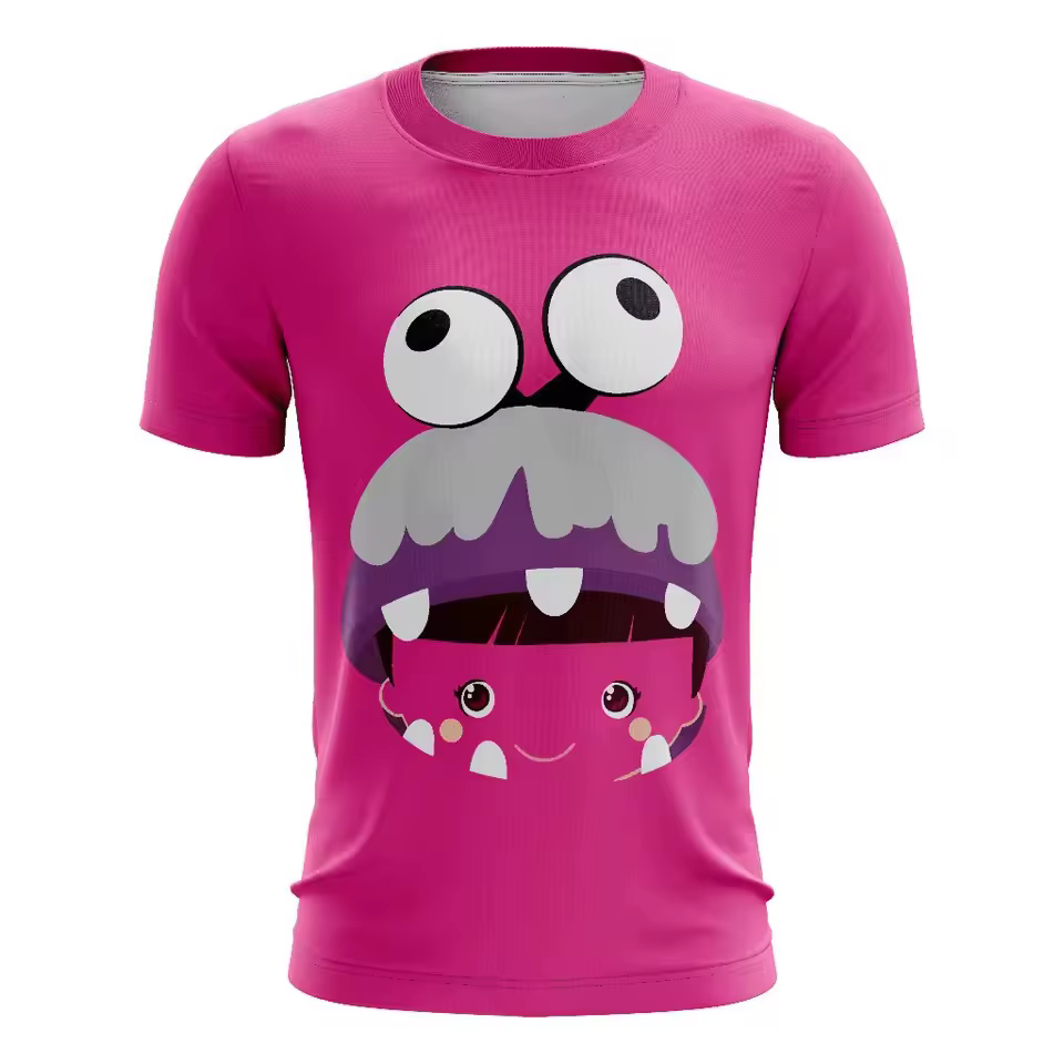 T-shirts pour adultes imprimés en 3D de Monsters