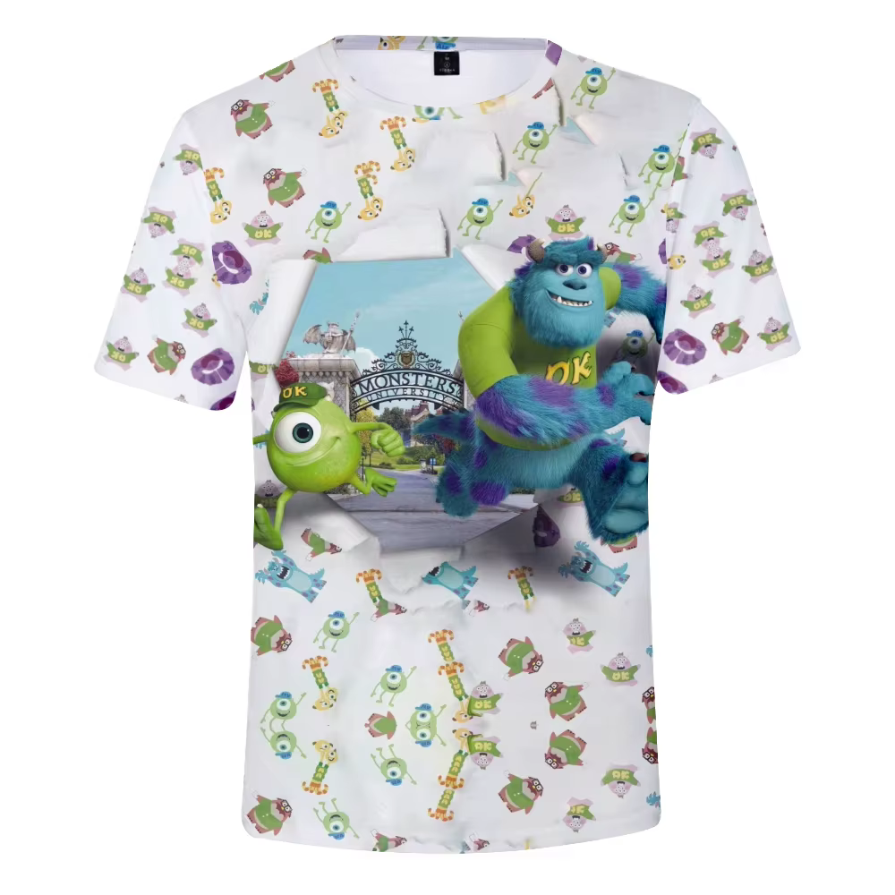 T-shirts pour adultes imprimés en 3D de Monsters