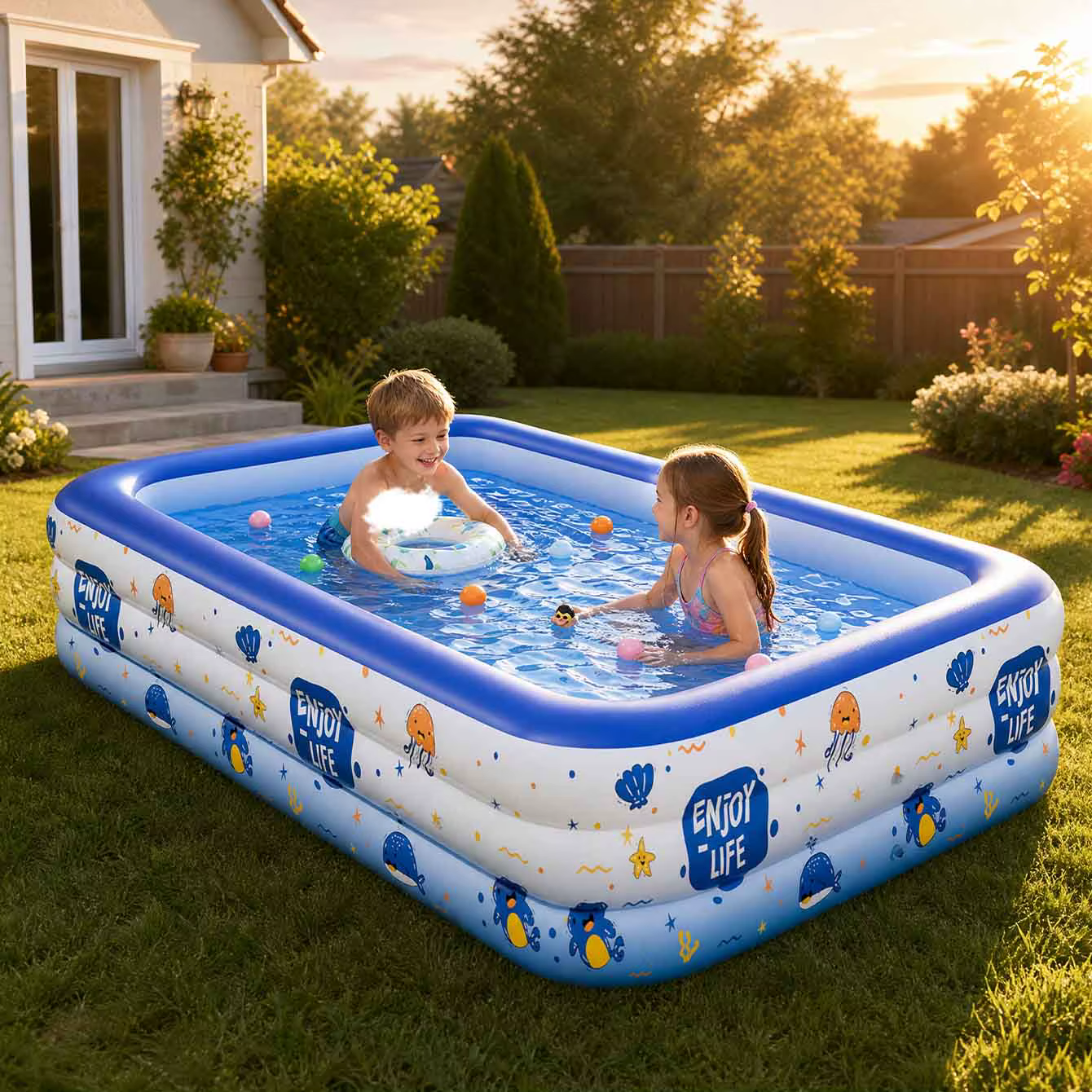 Ensemble de piscine gonflable