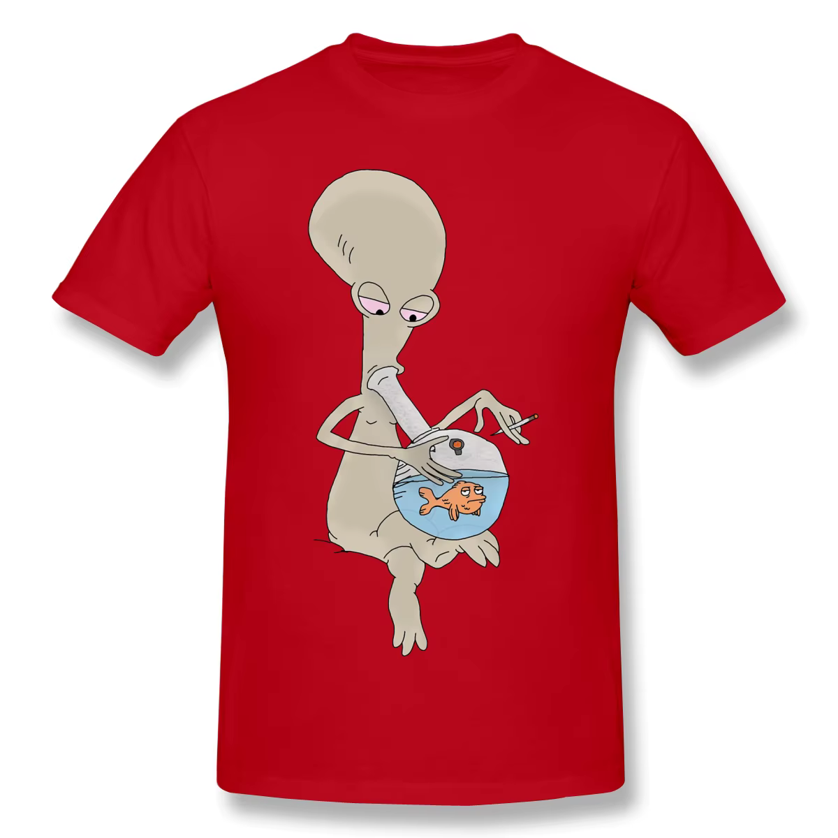 T-Shirt à Manches Courtes pour Homme, de Couleur Rouge, à la Mode