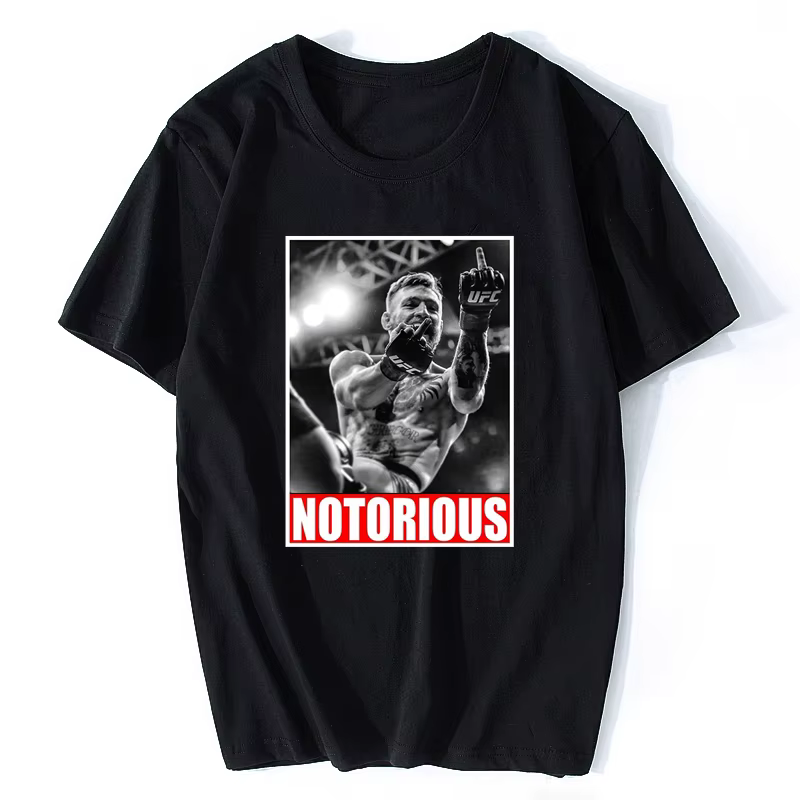 Conor McGregor notoire hommes Fan T-shirt Design drôle noir mode Streetwear