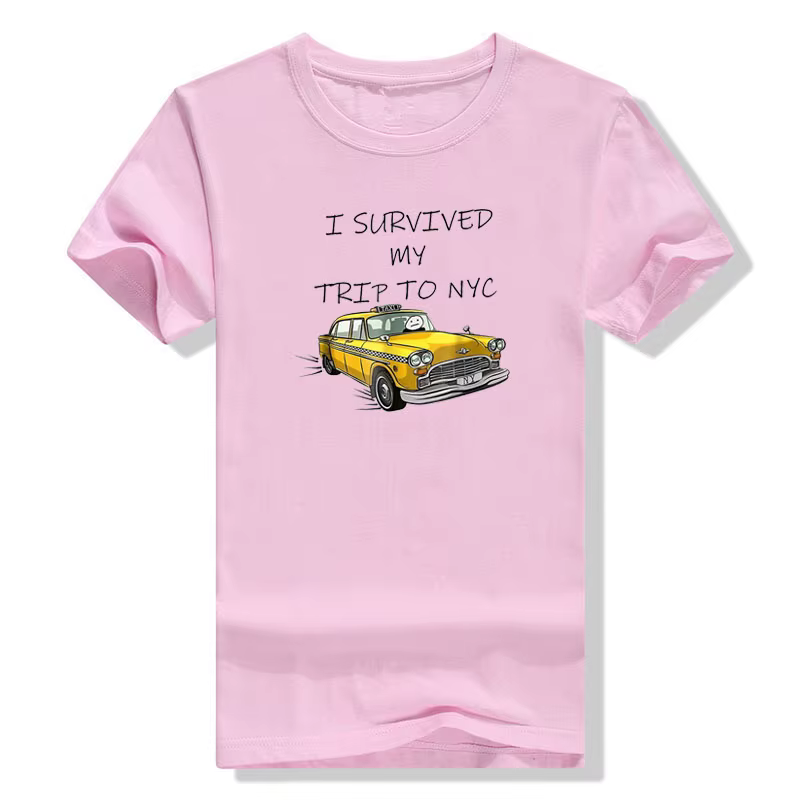 T-Shirt graphique, avec motif, j'ai pu survivre à mon voyage à NYC