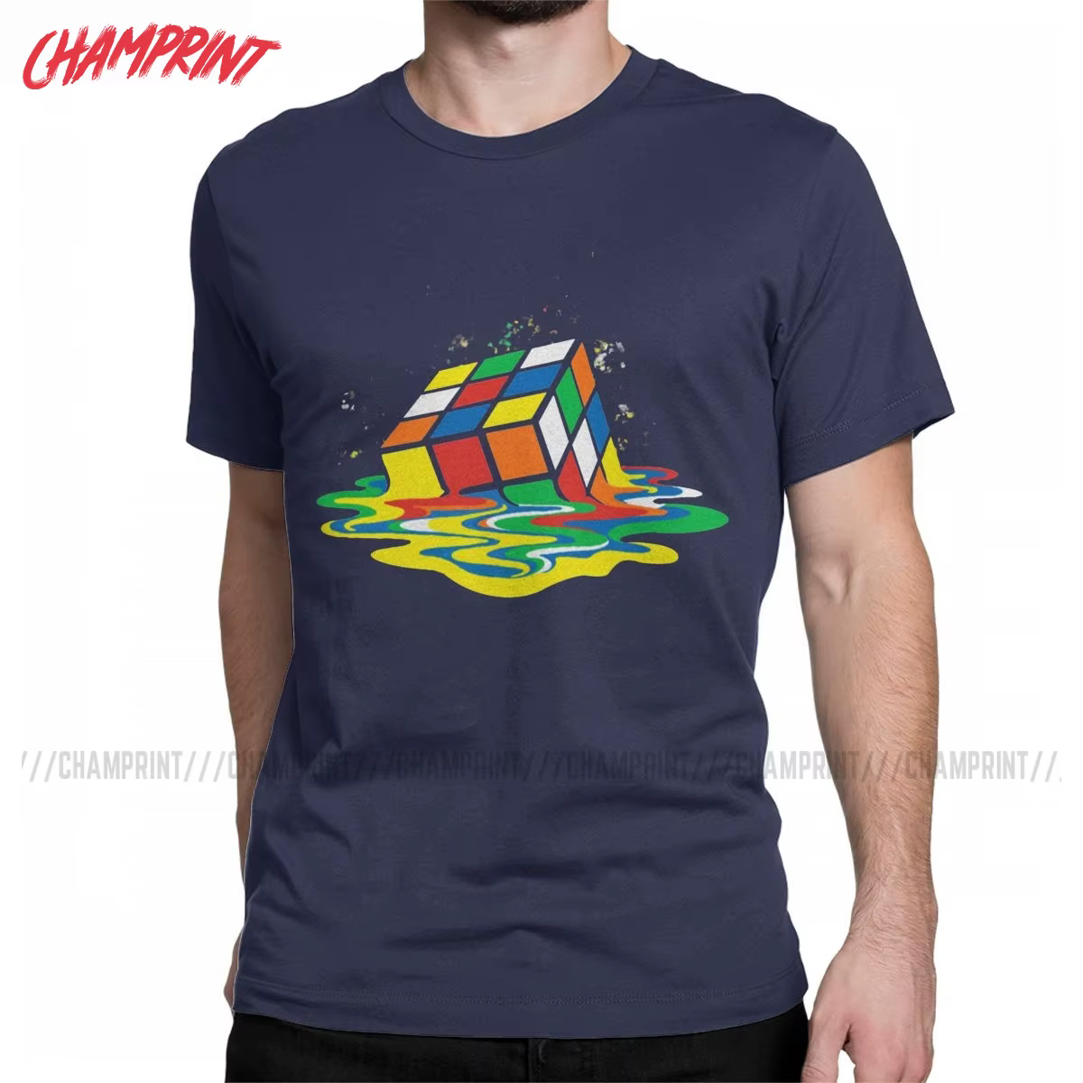 Drôle Cube de fusion Sheldon la théorie du Big Bang T-Shirts hommes 100% coton