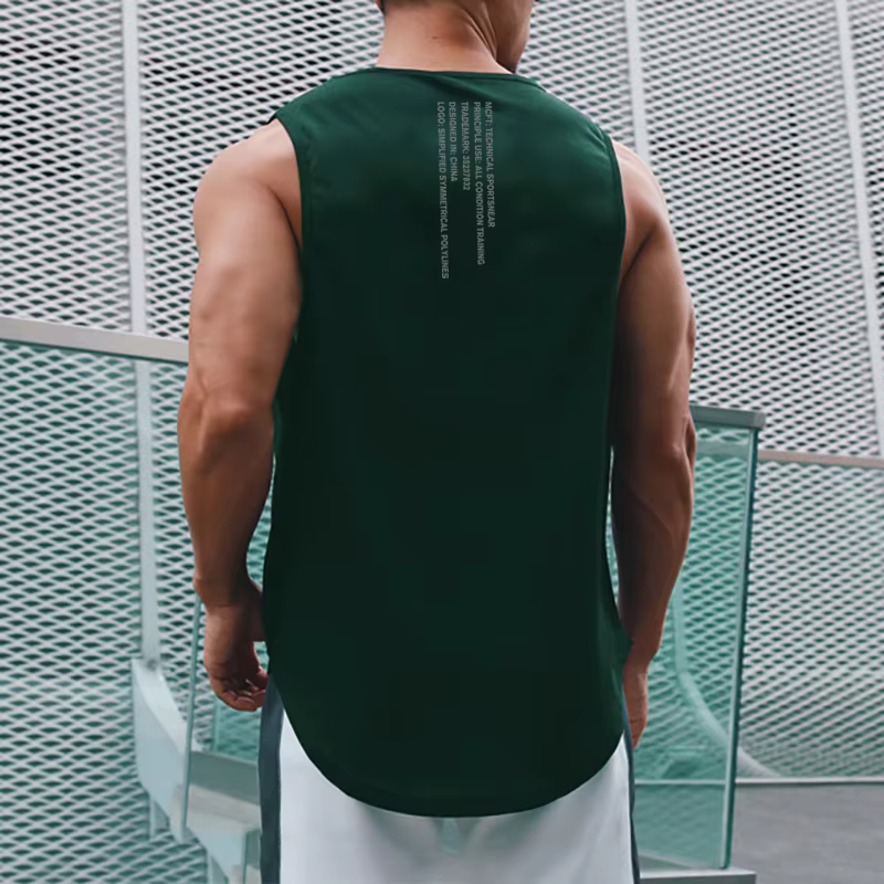 Muscleguys débardeur de gymnastique hommes musculation Singlet Fitness Stringer chemise sans manches maille séchage
