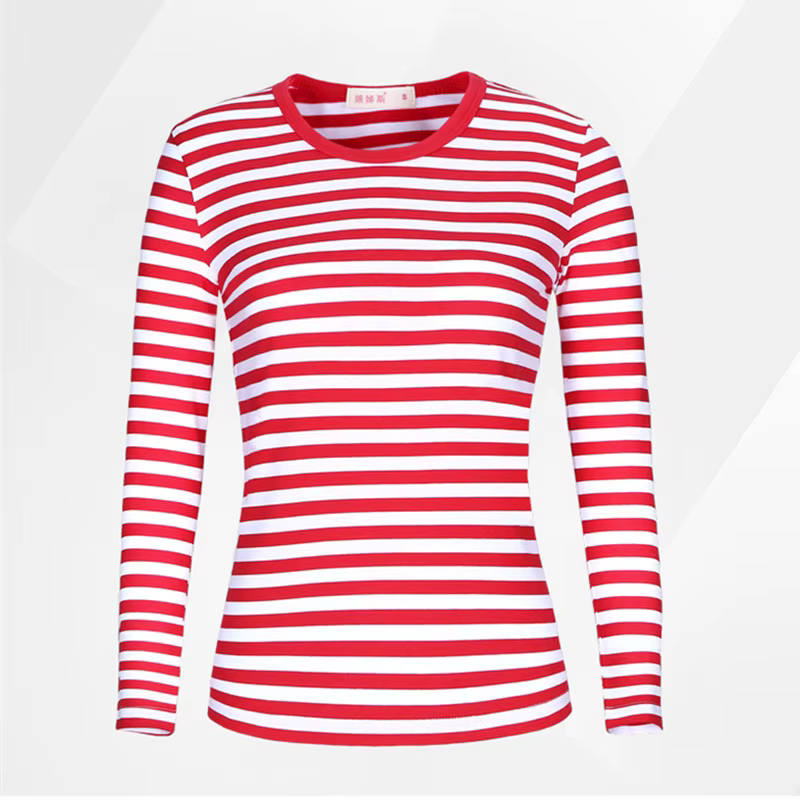 T-shirt à manches longues en coton pour hommes et femmes