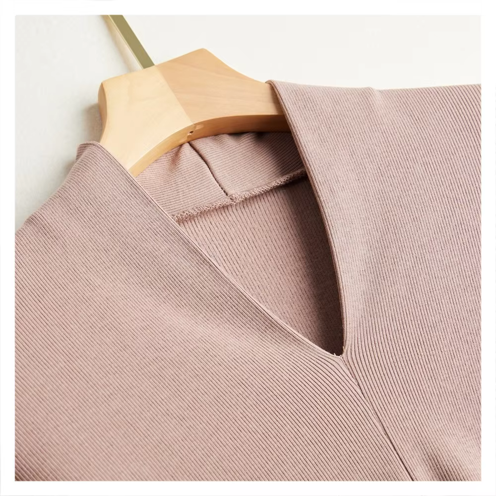 T-Shirt manches longues en soie brossée pour femme