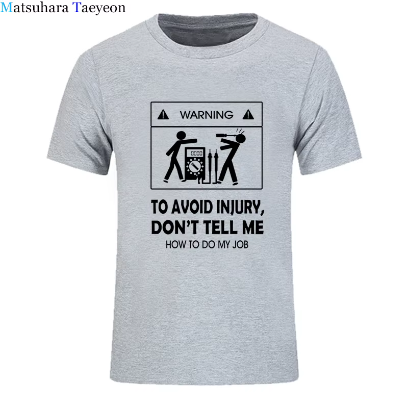 Nouveaux T-shirts 2026 – T-shirt cool « Ne me dites pas comment faire mon boulot » pour électricien