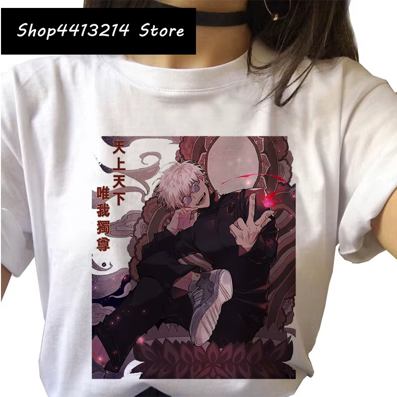 Femmes Jujutsu Kaisen T-Shirt japonais Anime Grunge