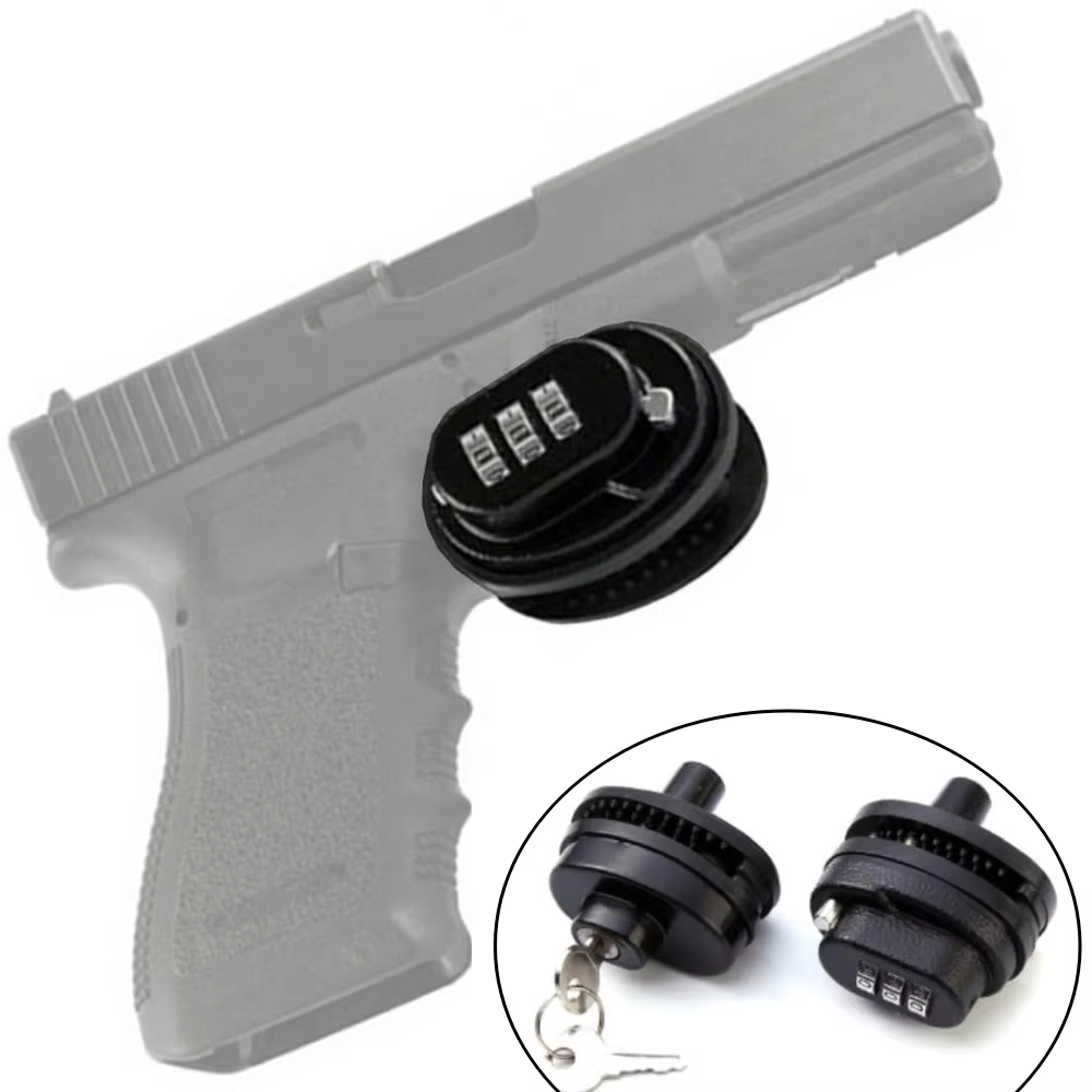 GUGULUZA-Serrure à gâchette en alliage de zinc, avec 2 prédire, 3 pistolets numériques, protection de sécurité pour fusils