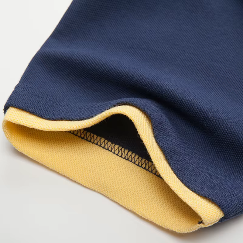 Polo en pur coton à manches courtes pour hommes
