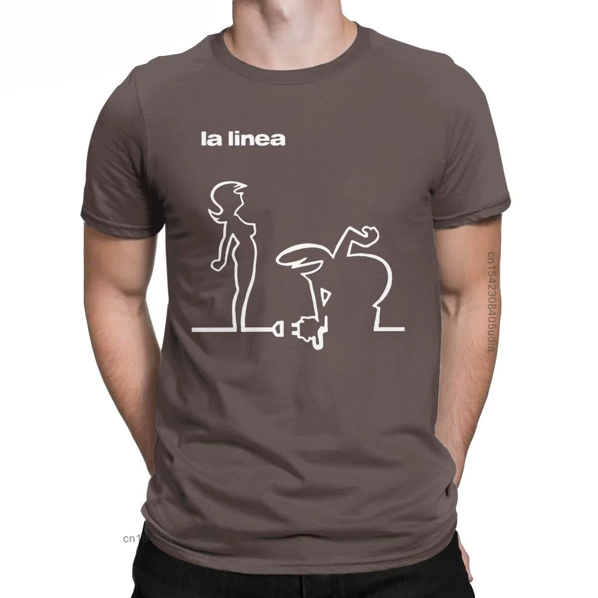 T-Shirt à Col Rond en Pur Coton pour Homme et Femme