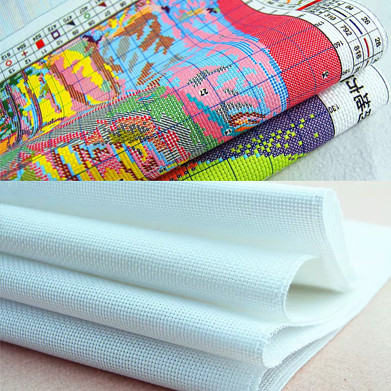Kit de Broderie Point de Croix Pré-imprimé The Sewing Girl – Motifs Comptés DIY 11CT 14CT 16CT HD DMC – Kit