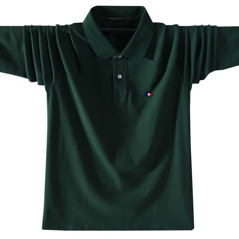 5XL mode vêtements de sport de haute qualité nouveau Design hommes Polos chemises à manches longues 100% coton