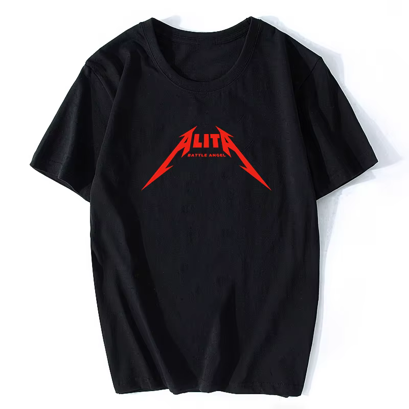 Bataille ange Alita T-shirt Gunnm Anime Gully Gally mode Style noir