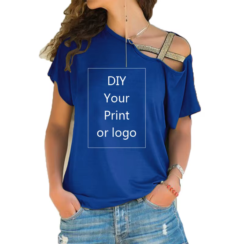 Impression personnalisée T-shirt pour femmes bricolage votre comme Photo ou Logo haut