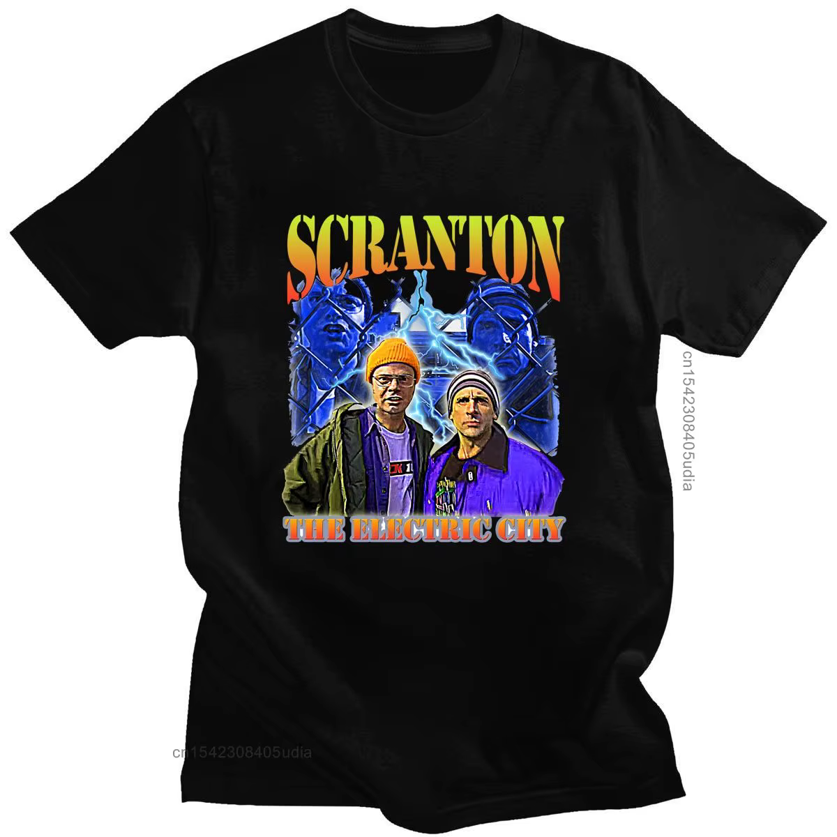 T-Shirt surdimensionné le bureau Dunder Mifflin Dwight émission de télévision Scranton t-shirts homme marque hommes