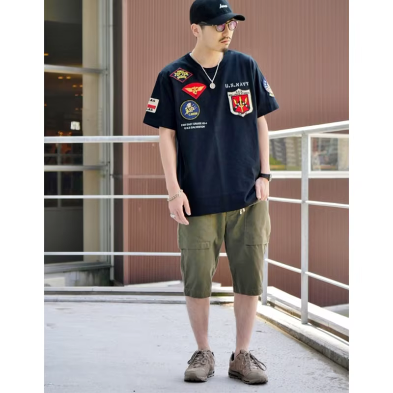 Top Gun O cou militaire pilote de l'armée de l'air Patch femme homme T-shirt WAPPEN BADGES été