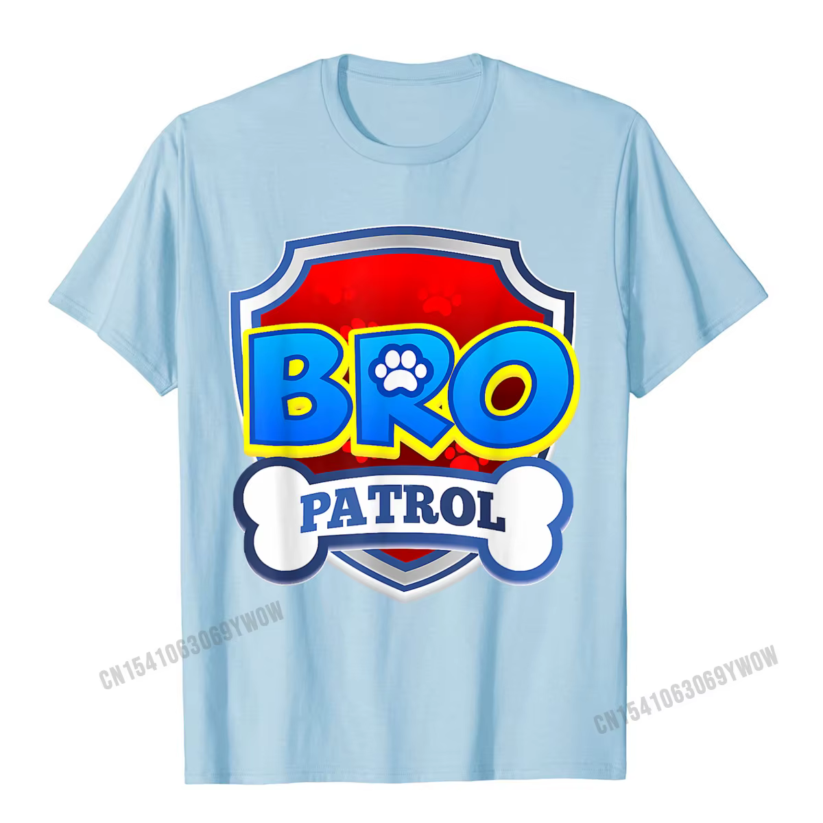 Bro patrouille chemise chien drôle fête d'anniversaire T-Shirt Camisas hommes mode T-Shirts normaux haut en coton T-Shirts pour homme Camisa