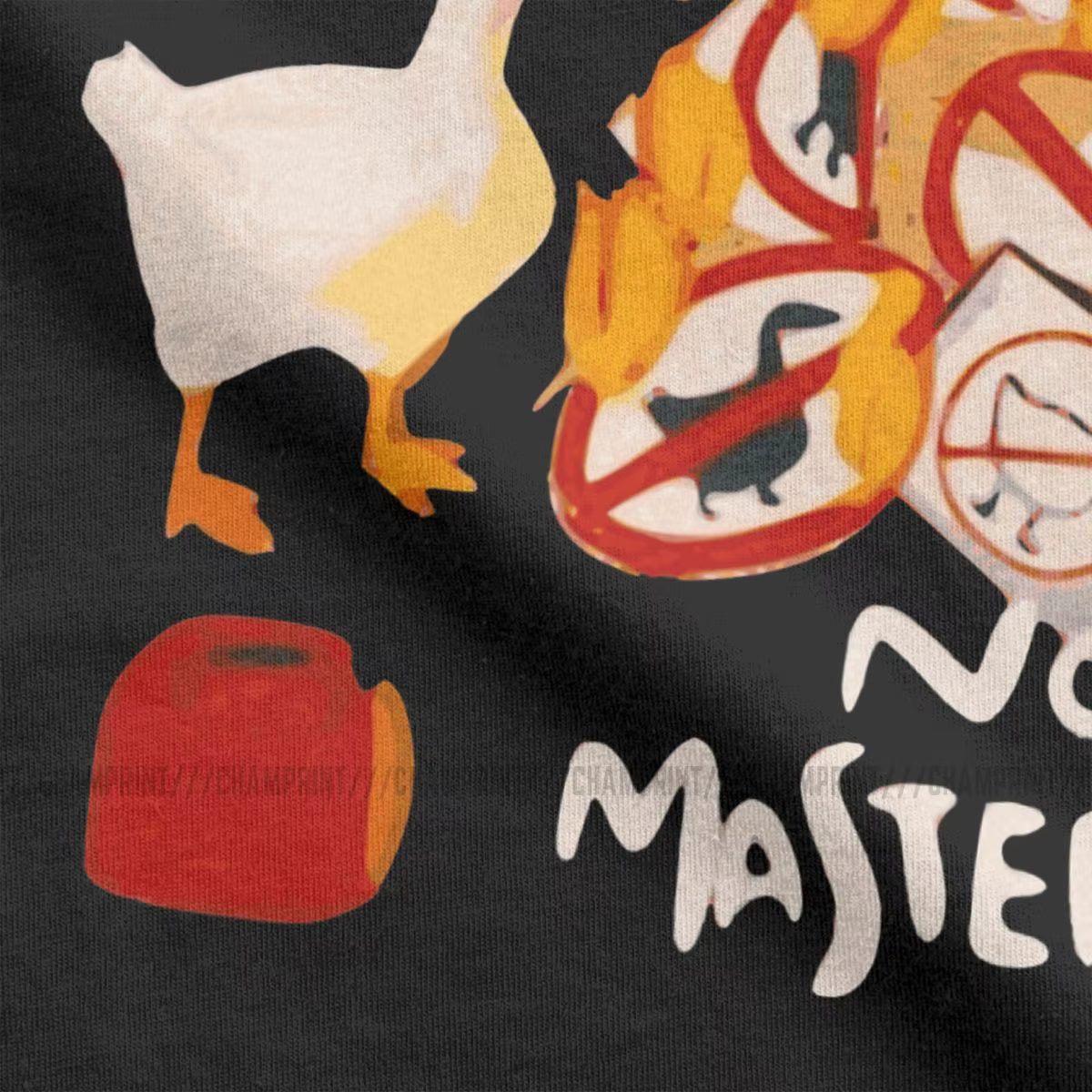 Untitled Goose Game No God No Prix Meme T-shirt drôle pour hommes