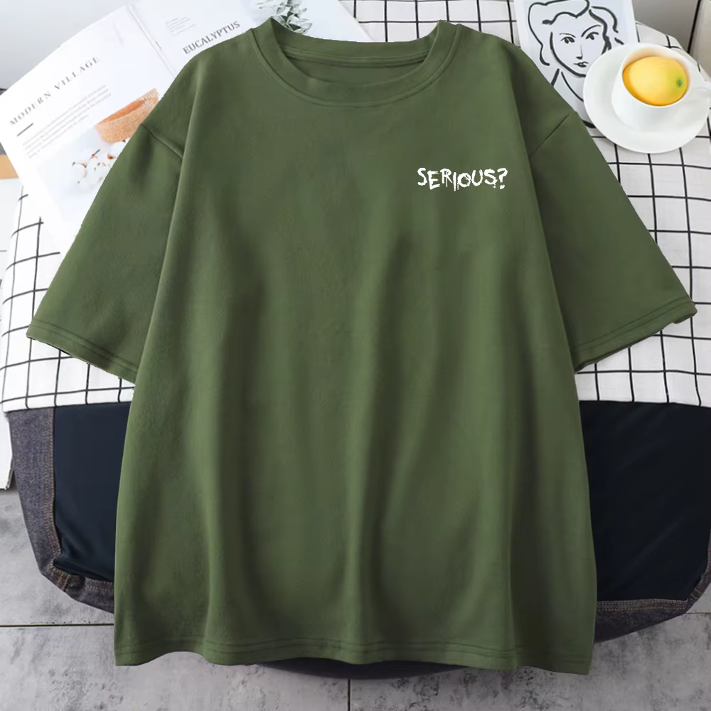 Paroles créatives sérieux imprimé femme T-Shirts simple s-xxxl