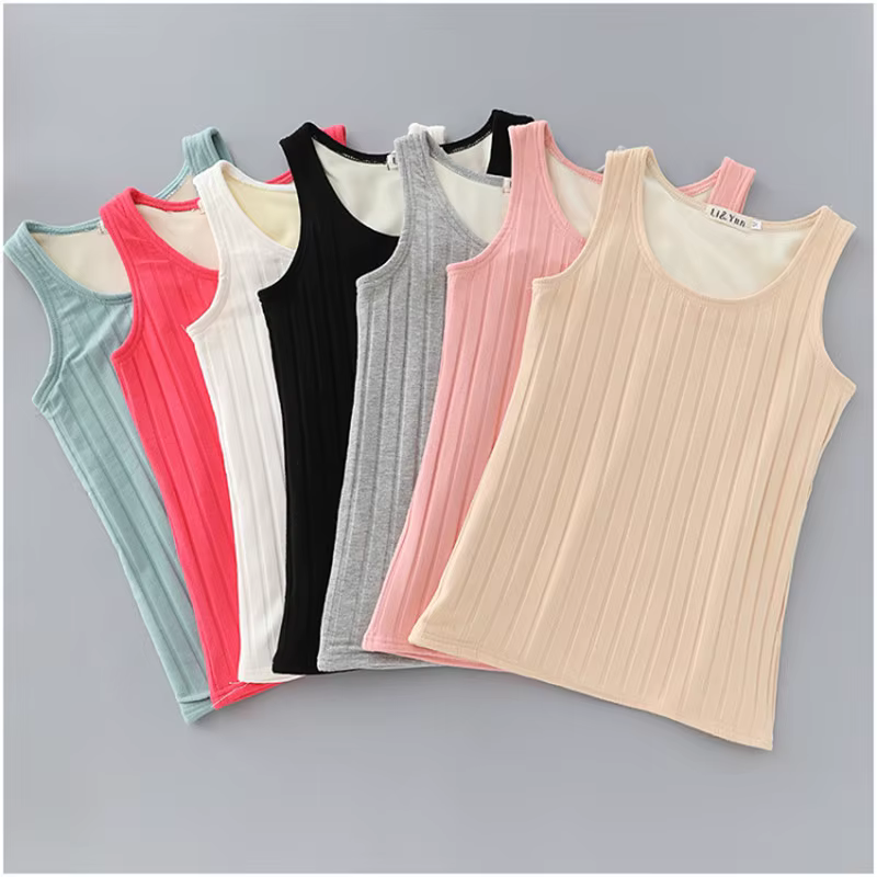 Chemise à fond en cachemire pour femme, velours, précieux, chaud, optique, serré, forme du corps, thermique, haut de commande, dame, slim, singlet glaçure, hiver