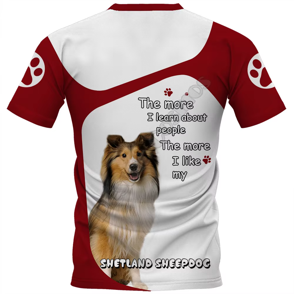 Scottish Terrier 3D imprimé T-shirts femmes pour hommes été