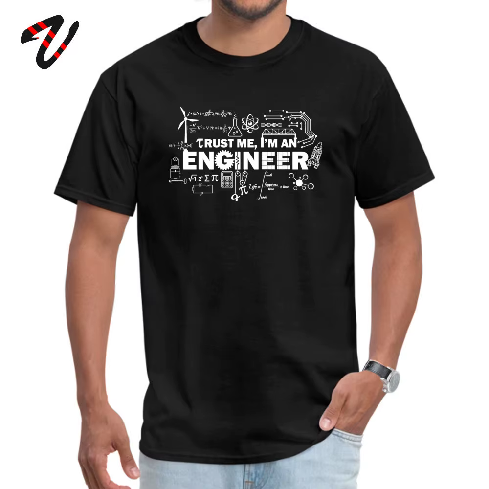 T-shirt Geek pour homme, estival et amusant, personnalisé, avec lettres imprimées, pour la fête des pères et des maths