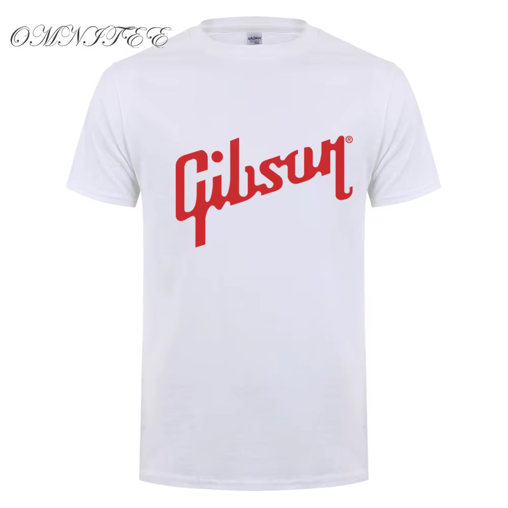 Été Nouveau Gibson T Shirts Hommes Coton O Cou T-Shirt Homme À Manches Courtes