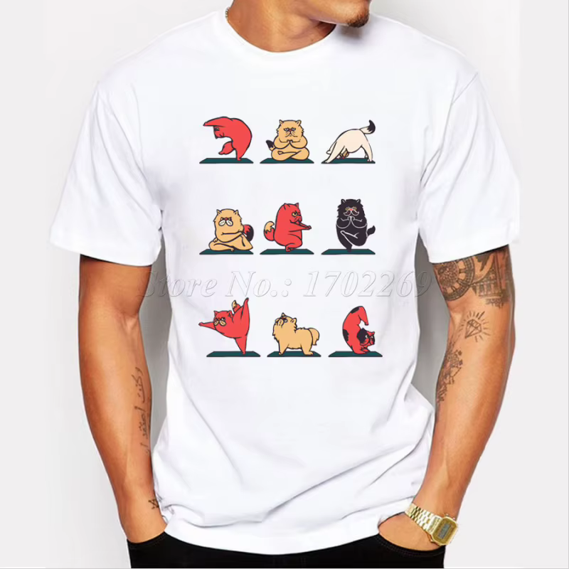 T-shirt au design humoristique pour hommes