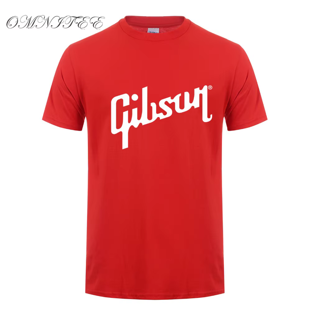 Été Nouveau Gibson T Shirts Hommes Coton O Cou T-Shirt Homme À Manches Courtes