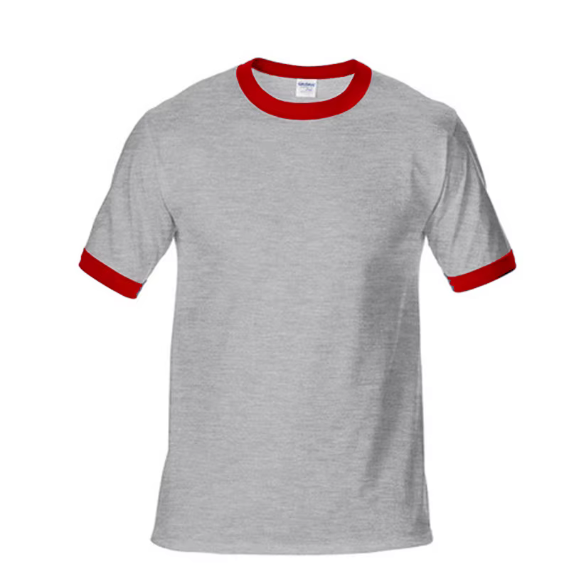 Texte Photo Logo personnalisé Homme publicité imprimé hommes t-shirt bloc de couleur T-shirts O cou hauts été 2025