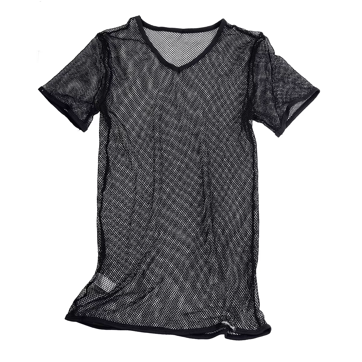 Sexy homme hommes maille voir à travers Clubwear débardeur T-Shirt mode