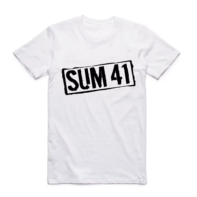 2019 mode hommes imprimer SUM 41 t-shirt col rond à manches courtes été SUM41 groupe Punk populaire Rock Cool haut
