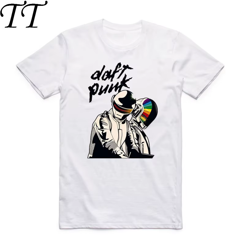 2019 Daft Punk hommes femmes t-shirt été à manches courtes groupe de musique française