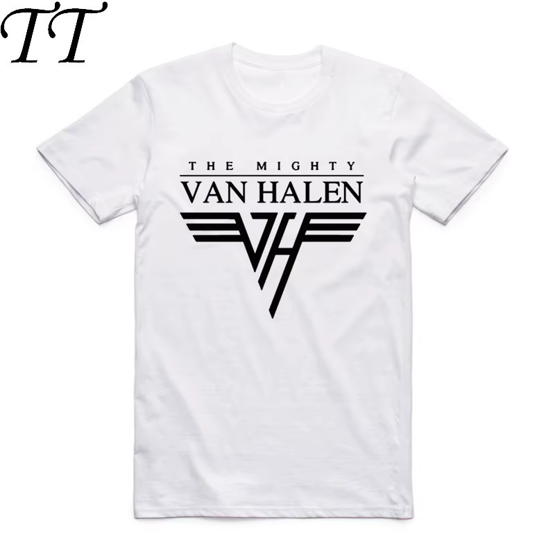 2019 hommes femmes imprimer Van Halen bande mode blanc T-shirt été col rond manches courtes