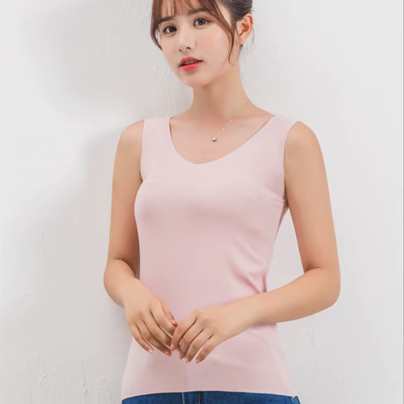Haut en fibre de viscose sans couture pour femme