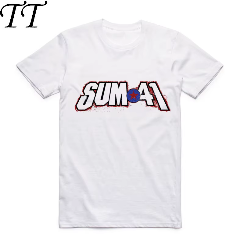 2019 mode hommes imprimer SUM 41 t-shirt col rond à manches courtes été SUM41 groupe Punk populaire Rock Cool haut