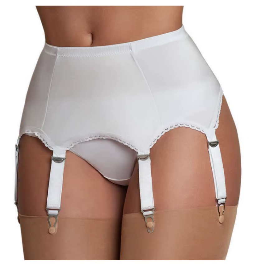 Porte-jarretelles en dentelle transparente pour femmes