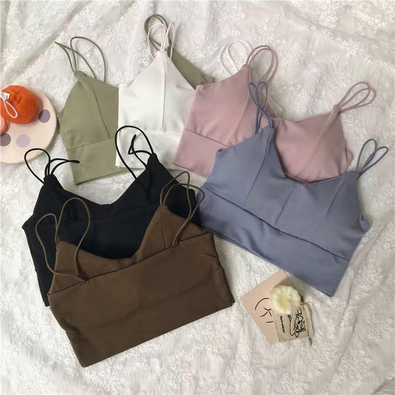Haut tubulaire en coton pour femmes