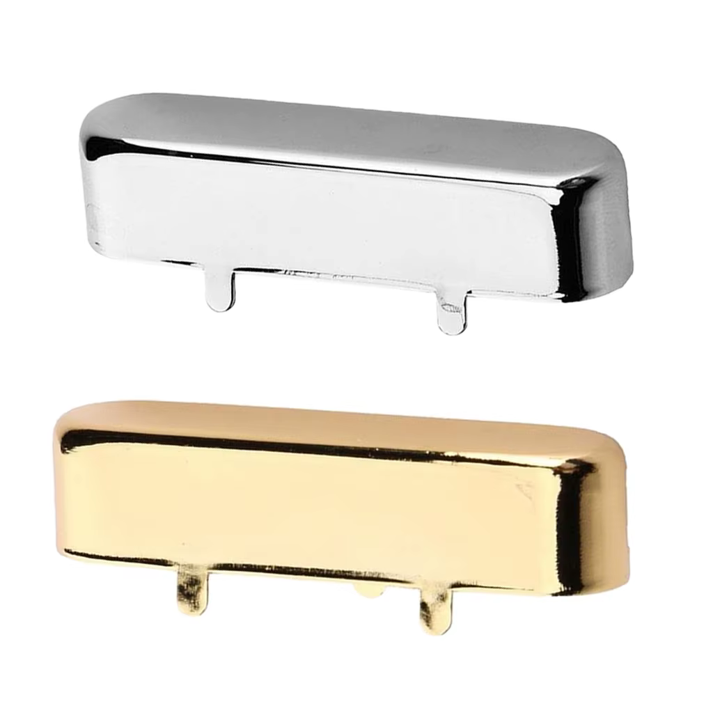 Couvercle de micro de cou en laiton pour TL pour pièces de guitare électrique Telecaster or/Chrome